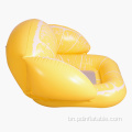 কাস্টমাইজেশন হলুদ লেবু inflatable চেয়ার পুল ভাসমান